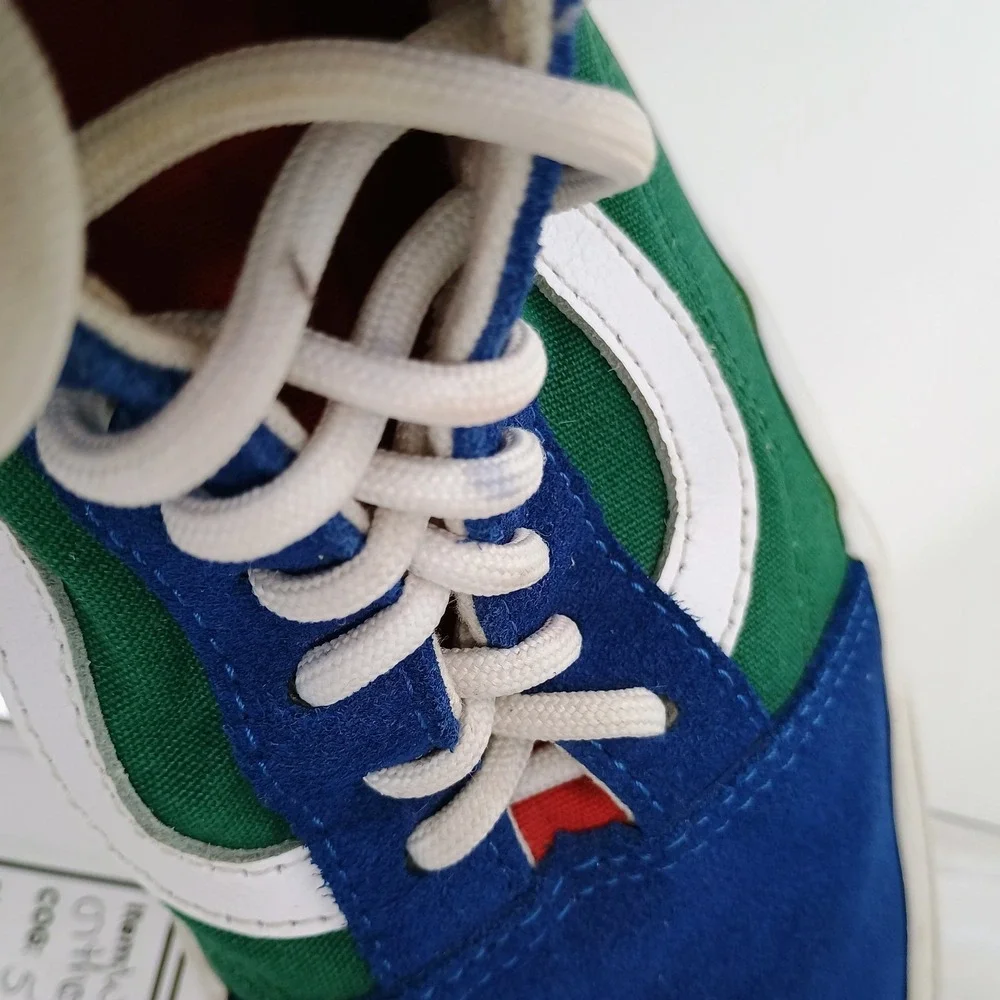 Vans Old Skool Yacht Club Skate Shoes Men's 7.5 Multi-Color Canvas Low Top Sneak